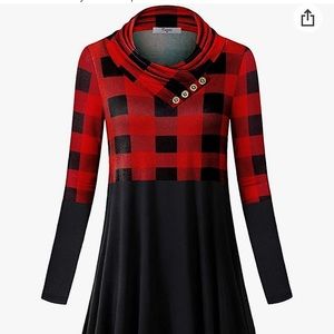 Buffalo Plaid Tunic Top